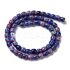 Handmade Lampwork Chevron Beads Strands LAMP-K041-01A-14-3