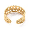 Ion Plating(IP) 304 Stainless Steel Finger Rings RJEW-L102-27G-4