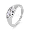 304 Stainless Steel & Cubic Zirconia Finger Rings WG2DB43-02-1
