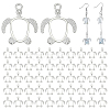 60Pcs Alloy Open Back Bezel Pendants FIND-PH0026-70S-1