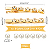 DIY Imitation Pearl Beaded Iron Alligator Hair Clips Making Kit DIY-PH0008-28-4