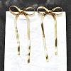 Bowknot 304 Stainless Steel Stud Earrings for Women EJEW-D104-04G-5