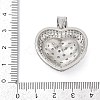 Brass Micro Pave Cubic Zirconia Pendants KK-A241-12P-04-3