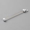 Iron Bar Beadable Keychain for Jewelry Making DIY Crafts IFIN-SZC0005-01A-06-2