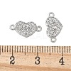 Brass Micro Pave Cubic Zirconia Connector Charms KK-U056-43P-3