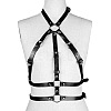 PU Leather & Alloy Harness Chest Waist Chain for Women WGB91D6-01-2