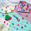 360Pcs 12 Colors Plastic European Beads KY-NB0001-66-5