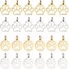 24Pcs 2 Style 304 Stainless Steel Pendants STAS-UN0032-32-1