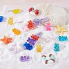 144Pcs 18 Colors Resin Cabochons CRES-SC0002-02-4