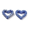Heart Shape Polymer Clay Rhinestone Beads CLAY-NH0001-09B-02-1