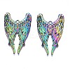 Rack Plating Rainbow Color Alloy Big Pendants X-PALLOY-N163-131A-2
