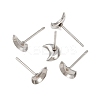 Tarnish Resistant Earring Cabochon Settings 304 Stainless Steel Ear Studs Blank Settings LS-STAS-Q170-08-2