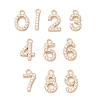 Brass with Rhinestone Pendants KK-Q770-01G-1