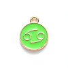 Alloy Enamel Pendants ENAM-S124-01B-06D-2