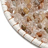 Wire Wrapped Chips Natural Fluorite Big Pendant Decorations HJEW-A005-06A-2