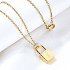 304 Stainless Steel Rolo Chain Pendant Necklaces NJEW-S444-01G-09-1