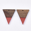 Resin & Walnut Wood Pendants RESI-T035-06-3