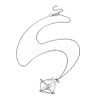 Tarnish Resistant 304 Stainless Steel Braided Macrame Pouch Empty Stone Holder for Pendant Necklace Making NJEW-TA00079-01-1