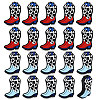 CHGCRAFT 20Pcs 2 Colors Cowboy Boot Silicone Focal Beads SIL-CA0003-19-1