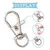 24Pcs 3 Colors Alloy Swivel Lobster Claw Clasps FIND-FS0003-73-3