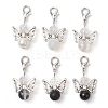 50Pcs Angel Glass Pendant Decoration HJEW-JM02645-06-S-1