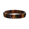 Natural Tiger Eye Gemstone Stretch Bracelets BJEW-F406-B01-2