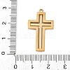 304 Stainless Steel Micro Pave Cubic Zirconia Pendants STAS-A132-04E-G-3