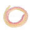 Transparent Painted Glass Beads Strands X1-DGLA-A034-T1mm-A07-5