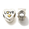 Rack Plating Alloy Enamel European Beads FIND-H005-21P-1