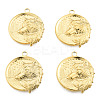 Ion Plating(IP) 201 Stainless Steel Pendants STAS-N098-267LG-2