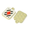 16Pcs 4 Styles Alloy Enamel Pendants ENAM-FS0001-69-2