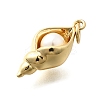 Brass & ABS Imitation Pearl Pendants KK-D339-18G-2