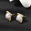 Brass Stud Earring EJEW-H180-02G-1
