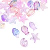 Electroplate and Golden Metal Enlaced Glass Beads EGLA-FS0001-58-2