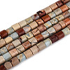 Natural Shoushan Stone Beads Strands G-T141-92B-4