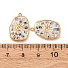 304 Stainless Steel Enamel Pendants STAS-F352-04B-01-3