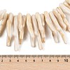 Opaque Acrylic Imitation Coral Beads Strands SACR-P033-01A-4