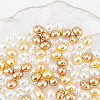 180Pcs 5 Style Glass Imitation Pearl Beads GLAA-AR0001-64-3