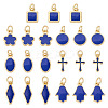 21Pcs 7 Styles Brass Enamel Charms KK-TA0003-19C-3