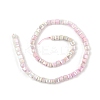 Electroplate Opaque Glass Beads Strands EGLA-U004-02B-2