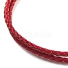 Polyester Cord Braided Necklace Makings MAK-L043-03G-12-2