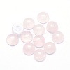 Natural Rose Quartz Cabochons G-P393-R20-6mm-1