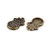 Tibetan Style Alloy Pendant Enamel Settings PALLOY-N160-64AB-2