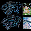 2 Bags 2 Styles Rectangle Laser Transparent Plastic Packaging Bags ABAG-SP0001-46B-1
