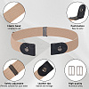 2Pcs 2 Colors Adjustable PU Leather No Punch Belt AJEW-GF0010-77-5
