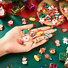 40Pcs 20 Styles Christmas Theme Opaque Resin Pendants RESI-TA0003-58-7