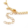Natural Baroque Pearl Keshi Pearl Link Bracelets BJEW-JB05803-04-3