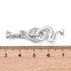 Brass Micro Pave Cubic Zirconia Fold Over Clasps KK-D360-13P-3