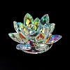 Flower Natural Quartz Crystal Candle Holder Molds AJEW-H154-02B-2