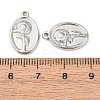 304 Stainless Steel Pendants STAS-I358-12P-05-3